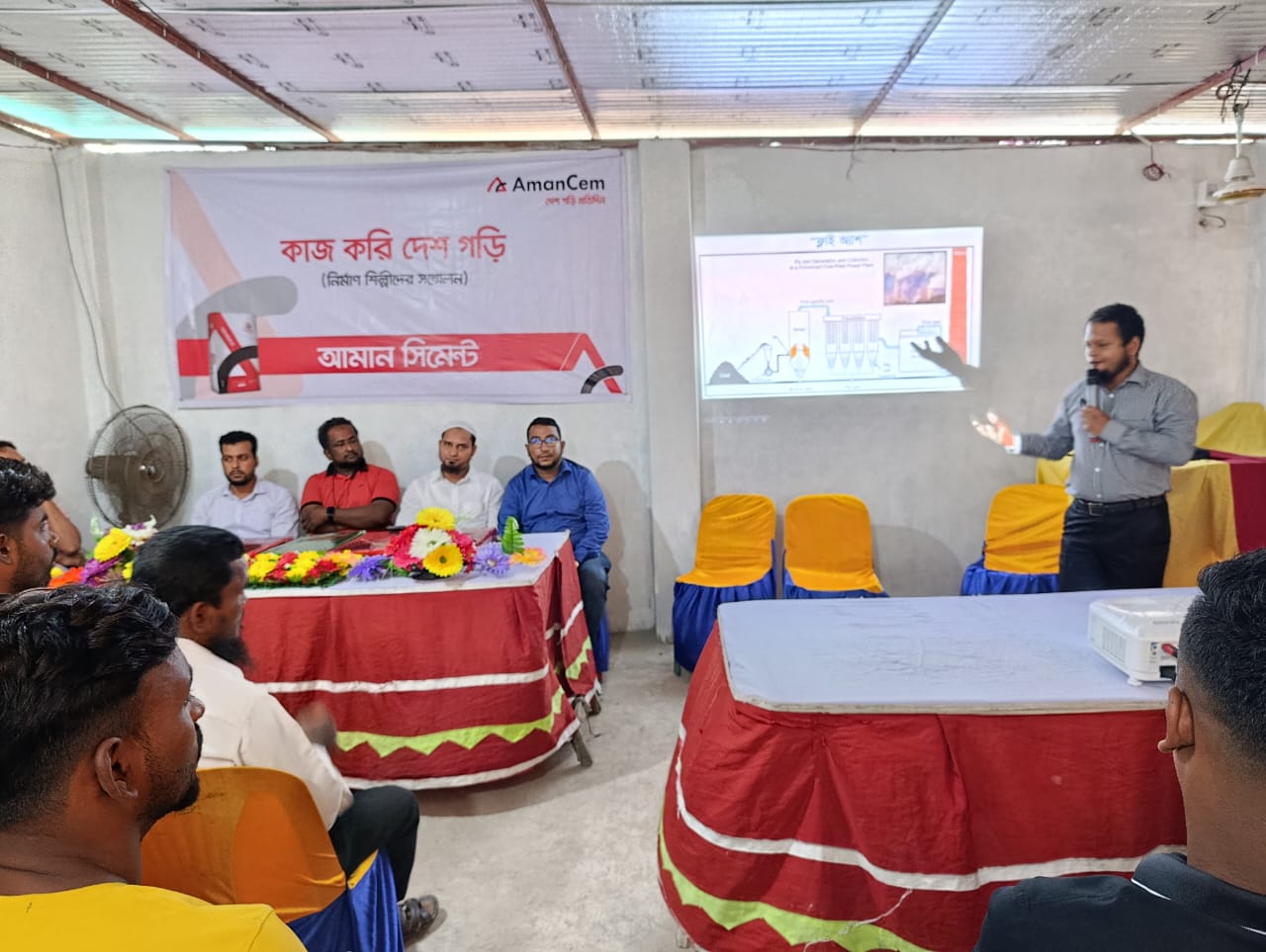 আমান সিমেন্ট কর্তৃক আড়াইহাজারে ‘কাজ করি দেশ গড়ি’ শিরোনামে ‘নির্মাণশিল্পী সম্মেলন-২৫’ সফলভাবে সম্পন্ন”