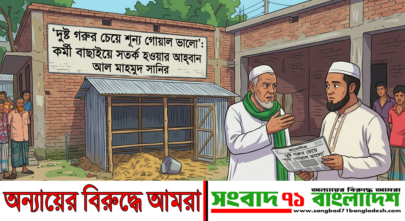 দুষ্ট গরুর চেয়ে শূন্য গোয়াল ভালো’: কর্মী বাছাইয়ে সতর্ক হওয়ার আহ্বান আল মাহমুদ সানির