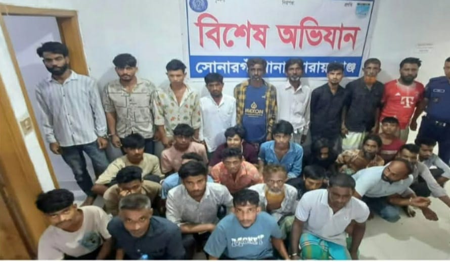সোনারগাঁও পুলিশের বিশেষ অভিযান গ্রেফতার ২৯।ইয়াবা ট্যাবলেট উদ্ধার 